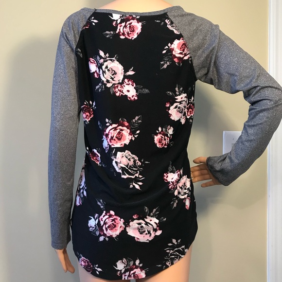 Rue21 Black, Gray and Flower Pattern - Picture 2 of 2